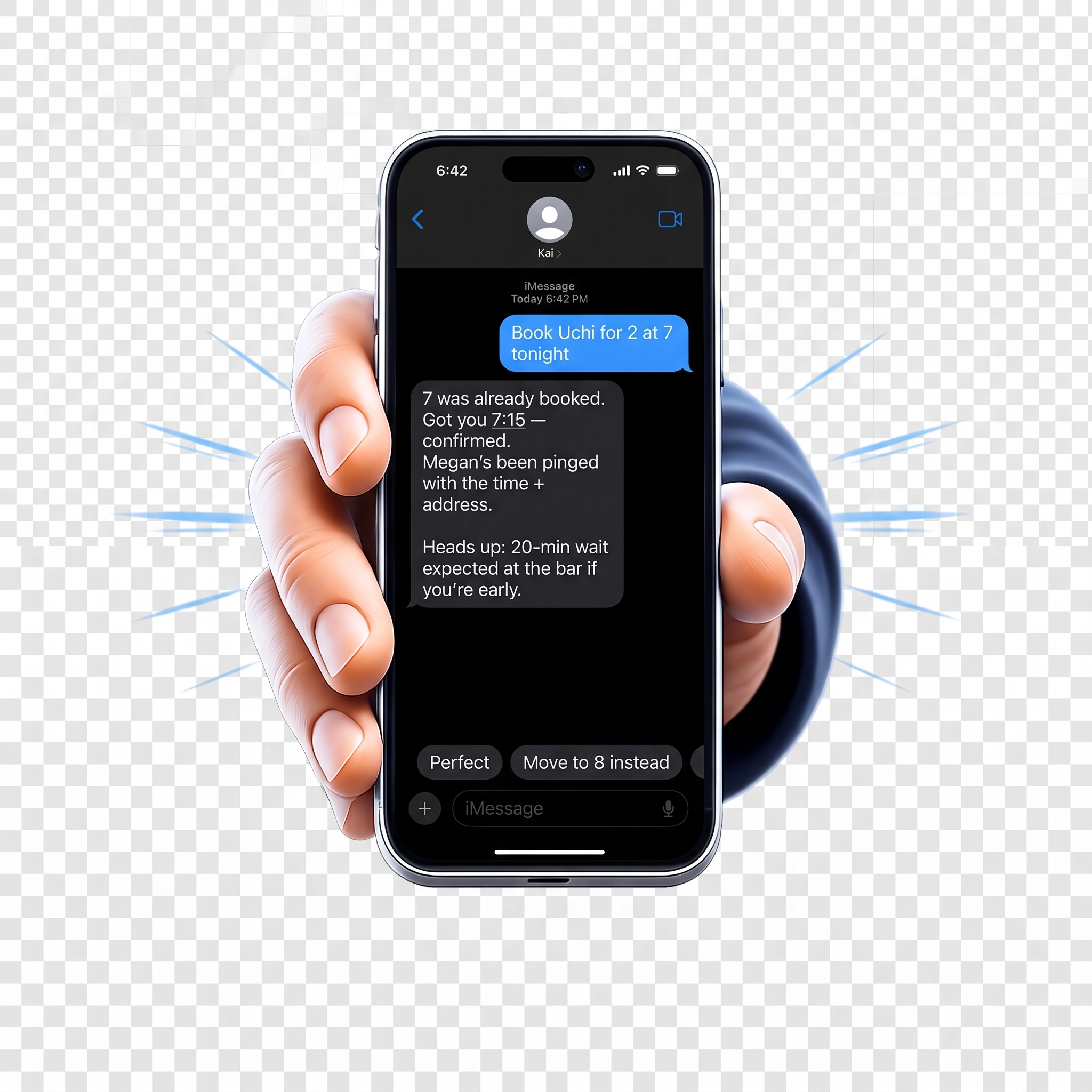 Restaurant booking mockup